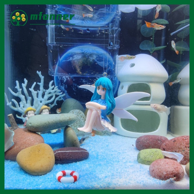 Tượng Đồ trang trí Nàng Tiên Hoa Trang Trí Bể Cá