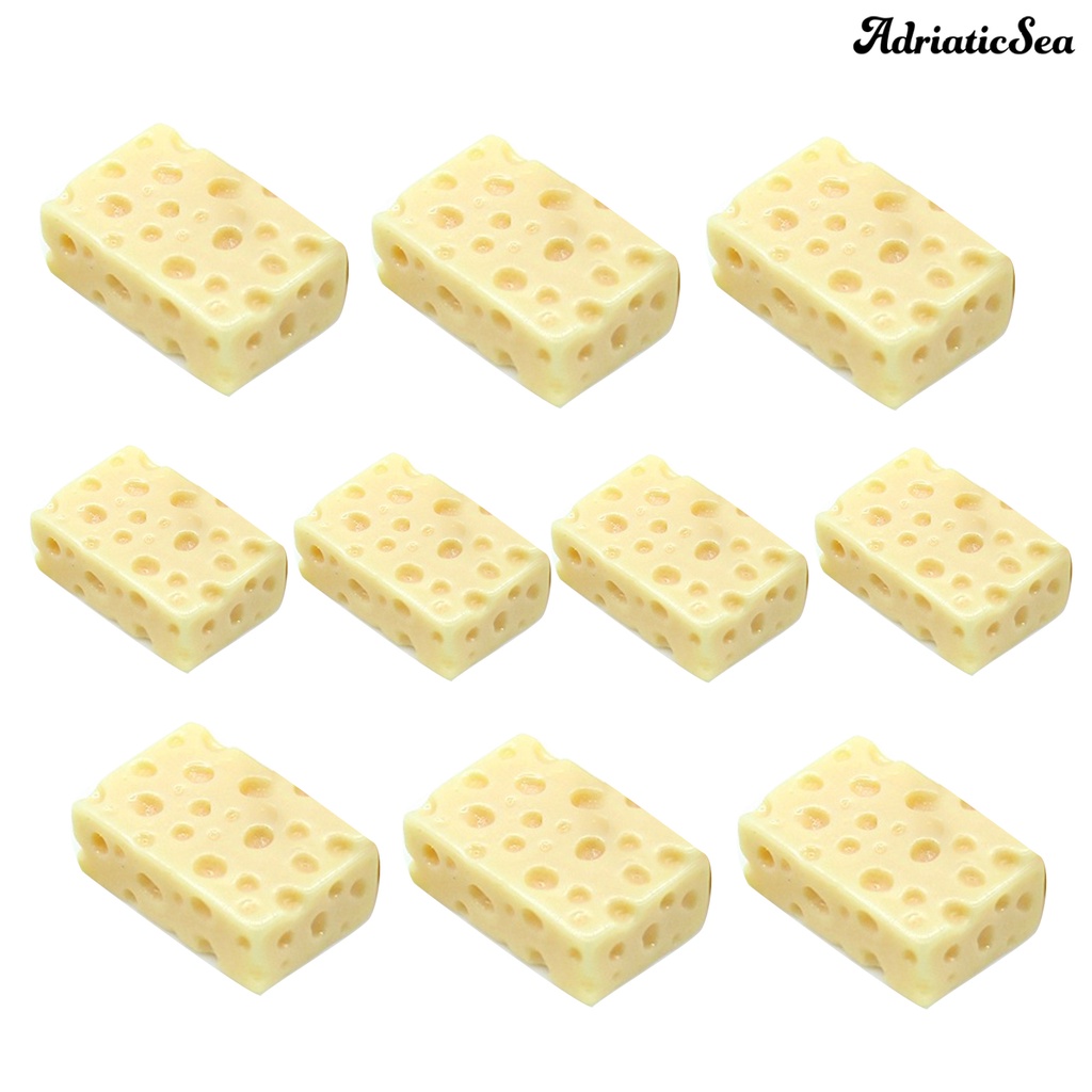 Bộ 10 Mô Hình Bánh Mì Phô Mai Mini Cho Trang Trí Tiểu Cảnh