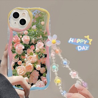 Ốp Điện Thoại Hình Hoa Hồng Kem Cho IPhone 7 7plus 8 8plus Xs XR 11 12 13 14 Pro Plus Promax
