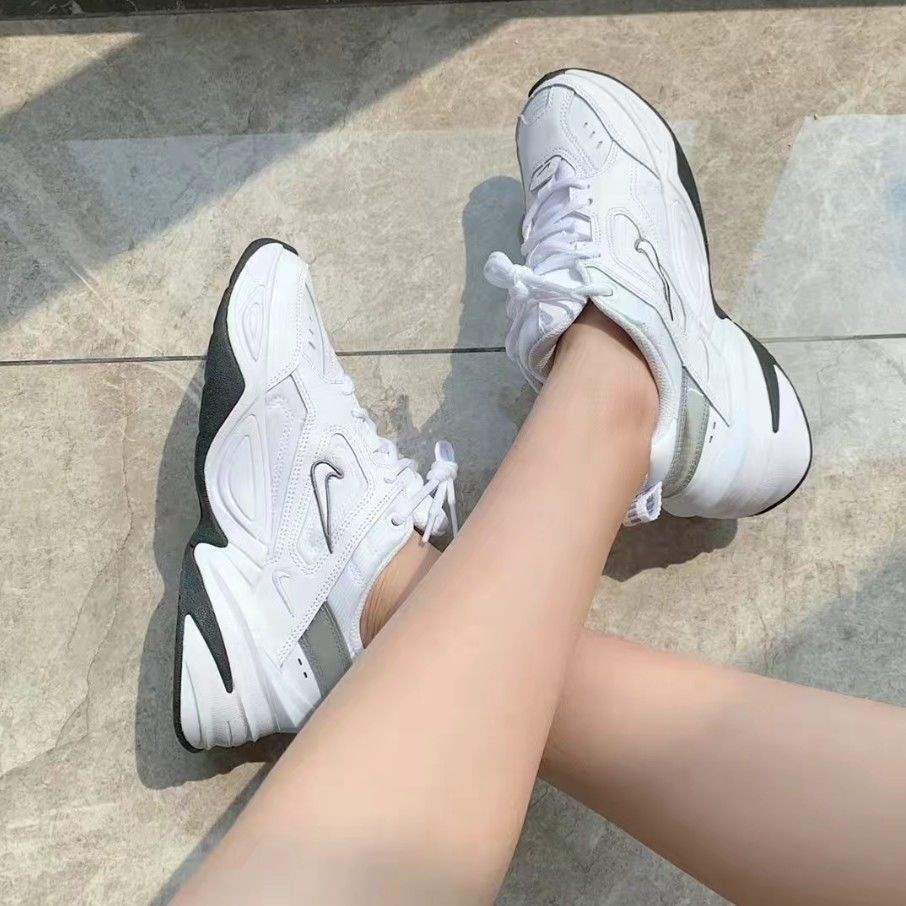 Giày bố m2k dòng sen giày nam cặp đôi phong cách nữ sinh đa năng nhẹ nhàng giày chạy bộ thông thường đế dày giày nữ nâng cao