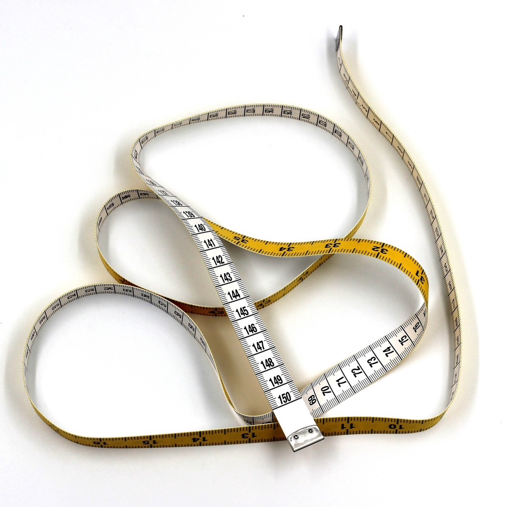 Thước Dây Đức 2 MÀU VÀNG, TRẮNG 2 mặt INCH và CM dài 150cm dùng đo cắt may