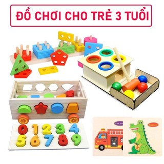 Combo 5 món đồ chơi gỗ chữa lành khủng hoảng tuổi lên 3