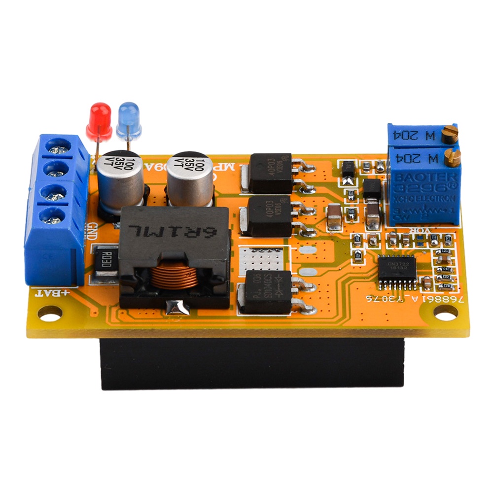 Pcbfun 6a mppt bộ điều khiển bảng điều khiển năng lượng mặt trời module sạc pin 9v 12v 24v