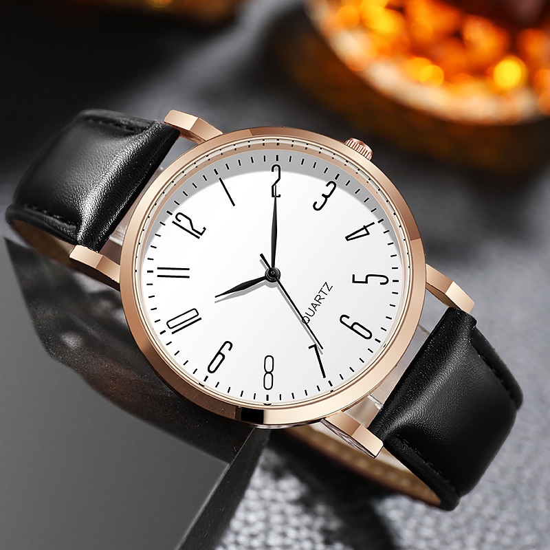 Đồng Hồ Dây Da Thiết Kế Thanh Lịch Cho Nam