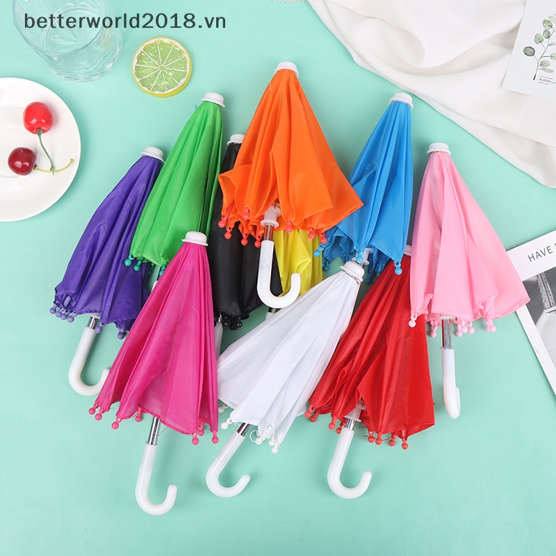 [betterworld] Đồ chơi ô dù đầy màu sắc 22cm đồ chơi áo mưa cho bé gái búp bê 18 inch phụ kiện [vn]