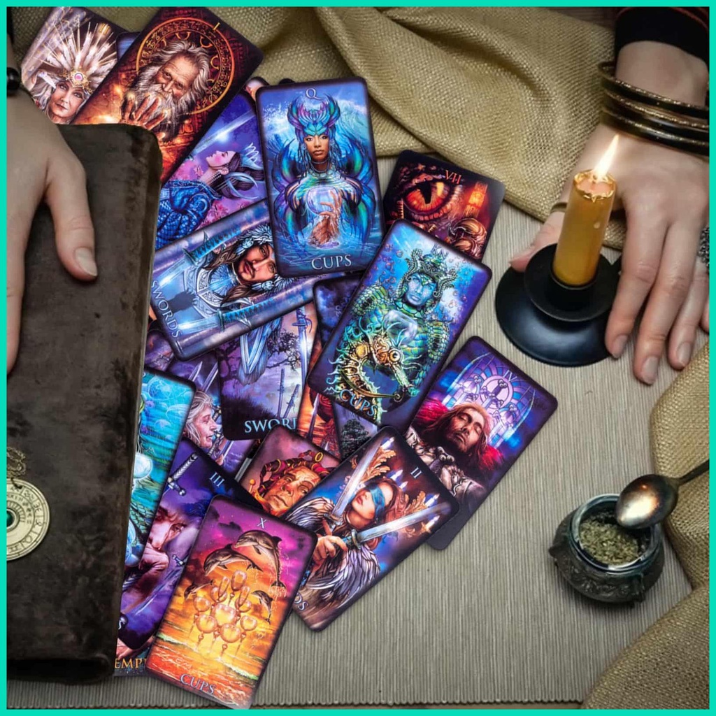 Marchetti tarot cards bộ bài tarot với sách hướng dẫn đặt tài lộc cho người mới bắt đầu và chuyên gia kể bài trò chơi hjuvn
