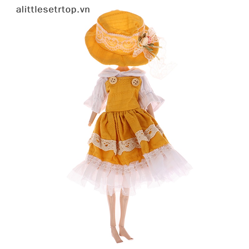 Alittlesetrtop váy búp bê thời trang búp bê quần áo phụ kiện đồ chơi cho 1/6 búp bê cô gái công chúa váy trẻ em ăn mặc đồ chơi.
