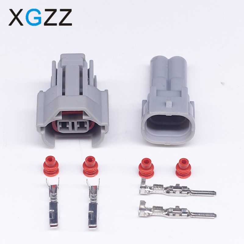 Xg7024a-2-21 / 11 nippon denso 2 pin không thấm nước nam và nữ đầu nối đầu phun nhiên liệu khe cắm 6189-0060
