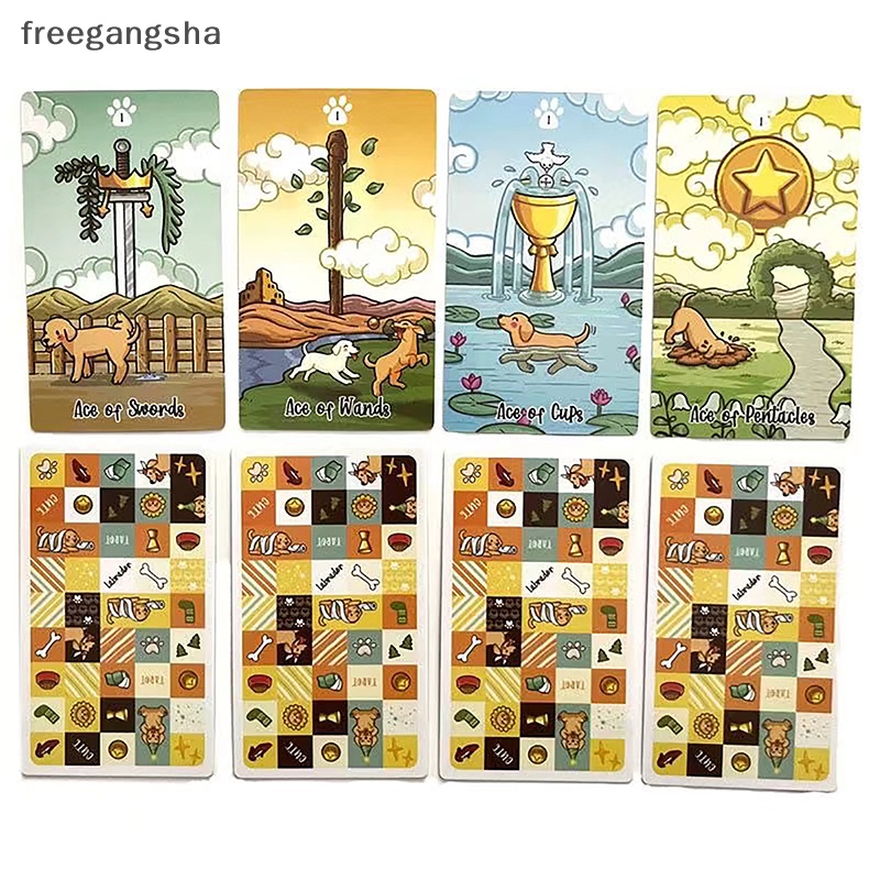 Labradorable tarot card lời tiên tri số phận bói toán bộ bài gia đình ban tiệc trò chơi bói bài trò chơi người mới bắt đầu thẻ fdh