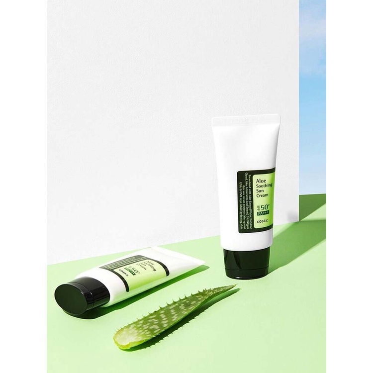 COSRX Aloe Soothing Sun Cream SPF 50 PA+++ 50ml, Aloe Extract 5.5%, Mild Hydrating Sunscreen