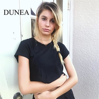 DUNEA Women Solid Color Breathable All-in-one Crop Top