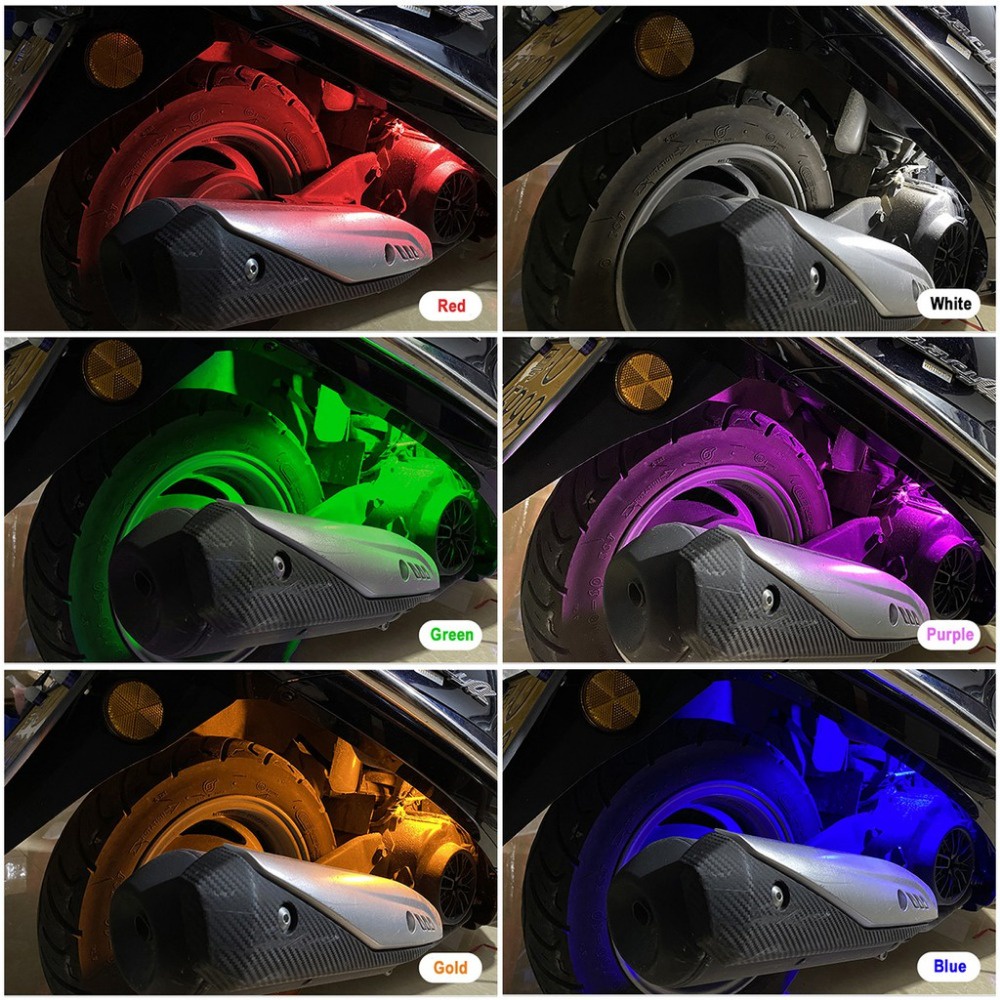 Nhóm đèn led 2pc dành cho xe máy lắp đặt biển số xe máy điện 38cm 12v