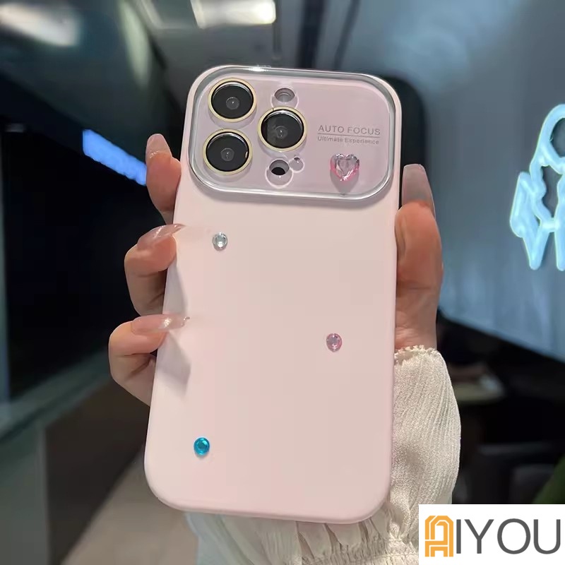 Ốp Điện Thoại Silicon Mềm Hình Trái Tim Cho iphone 15 14 pro max 13 12 11