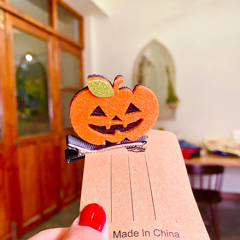 2023 halloween kẹp tóc lễ hội ma trang trí dễ thương mũ phù thủy dơi ma thuật tóc bí ngô