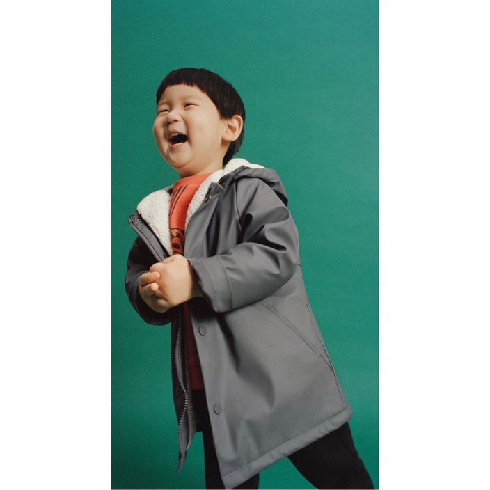 Áo Raincoat Zara bé trai lót lông nguyên chip siêu đẹp