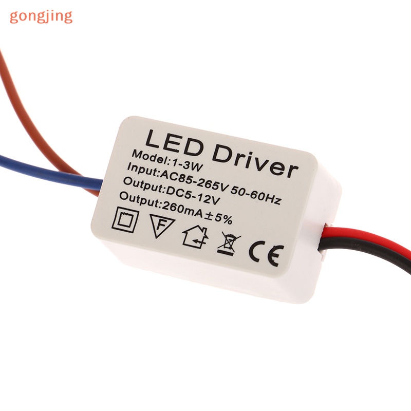 Go 1pc led driver 260ma 1-3w led power supply adapt ac 85v-265v to dc 5-12v led lights transformers driver cho led drive power vn