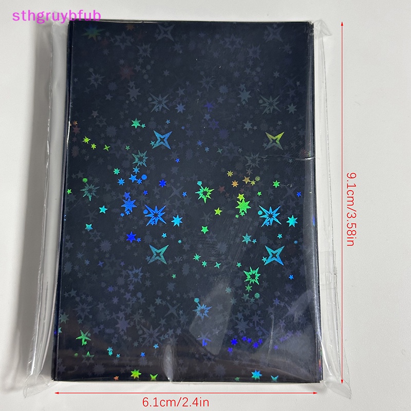 Sthb 50 cái / gói thẻ ảnh ngôi sao lấp lánh hộp đựng bảo vệ túi đựng màu kpop idol card photocard sleeves vn