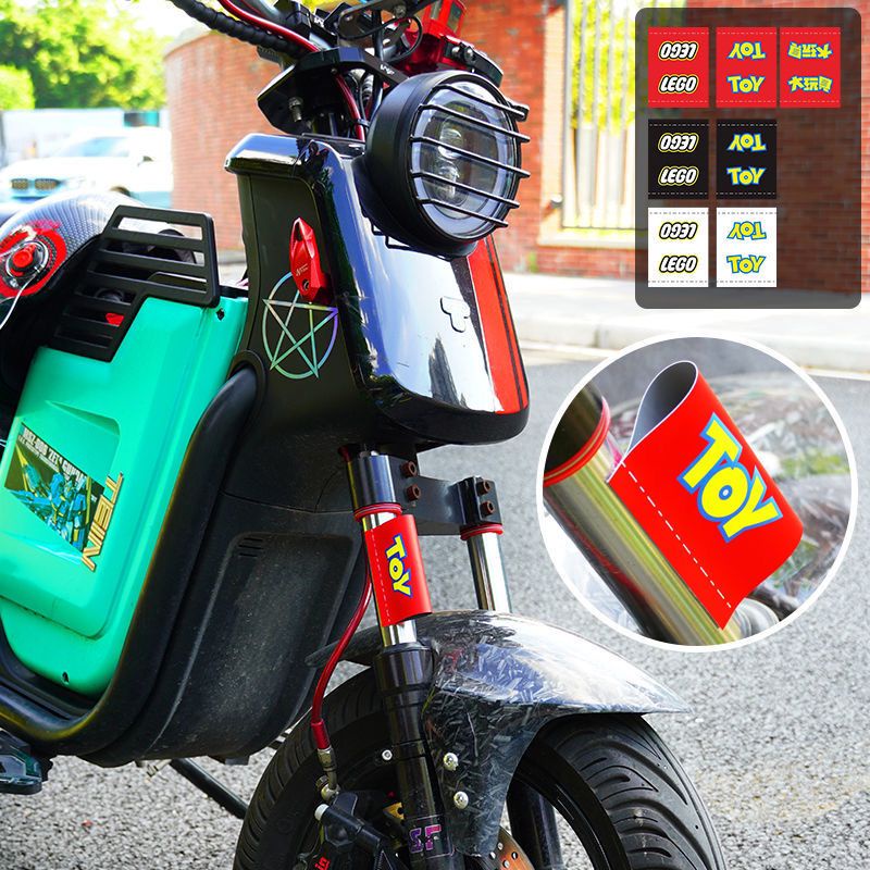 Barbie car trunk nhãn cửa trang trí ngoại thất nhãn xe máy giặt không thấm nước nhãn dán nhãn thẻ