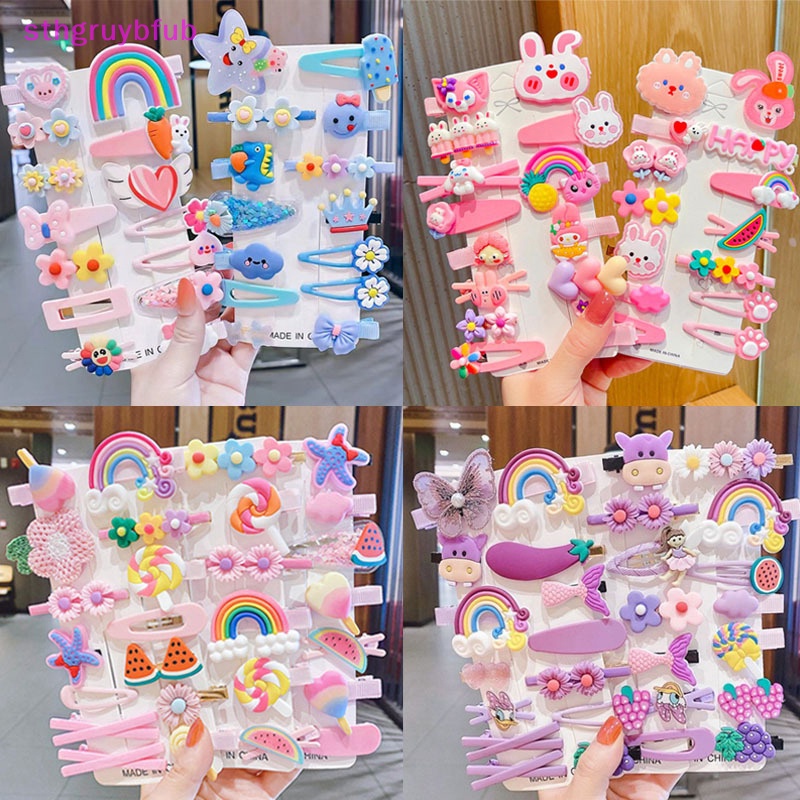 Set 14 Kẹp Tóc Hình Thỏ Dễ Thương Cho Bé vn