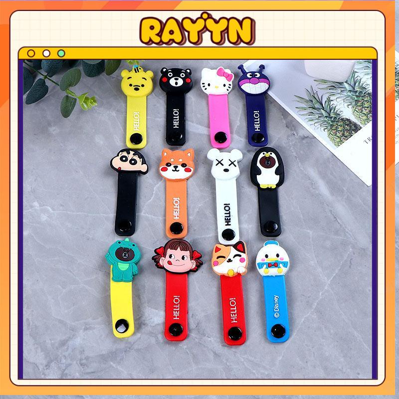 Dây kẹp thu gọn tai nghe cáp sạc điện thoại laptop hình thú dễ thương-RA