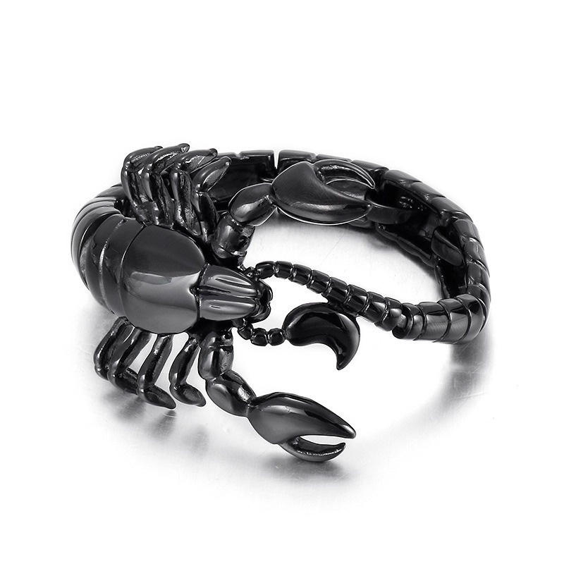 Vòng Tay Thép Titan Mặt Hình Động Vật Phong Cách Gothic Punk Chất Lượng Cao Làm Quà Tặng Tốt Nhất Cho Nam