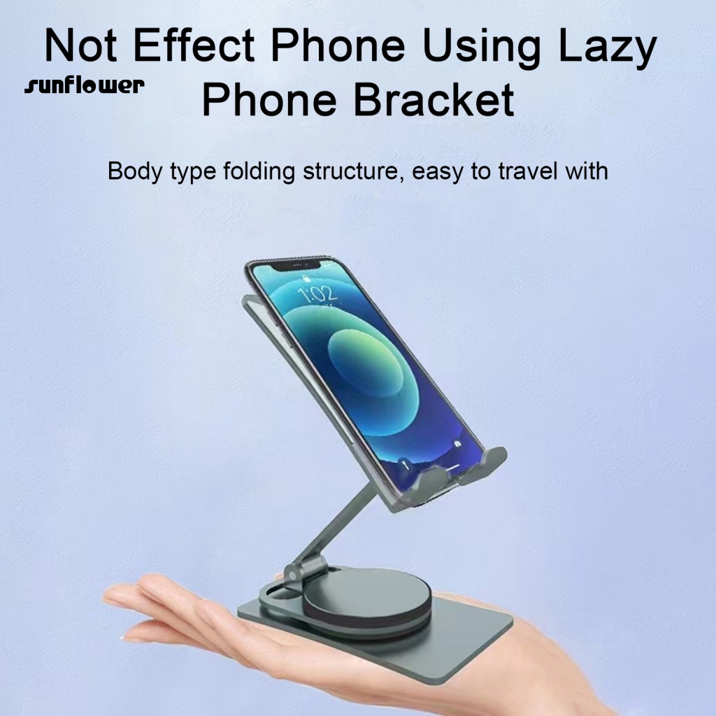 Sf_giá Đỡ Điện Thoại Bằng Kim Loại Trơn Đa Năng Không Cần Chặn Màn Hình Có Thể Gậ