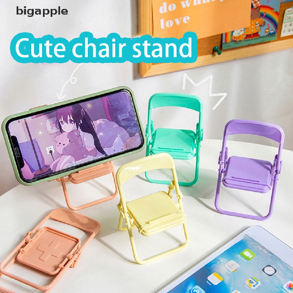 Bigapple Giá Đỡ Điện Thoại Di Động Để Bàn Có Thể Gập Lại Trang Trí Dễ Thương RDG