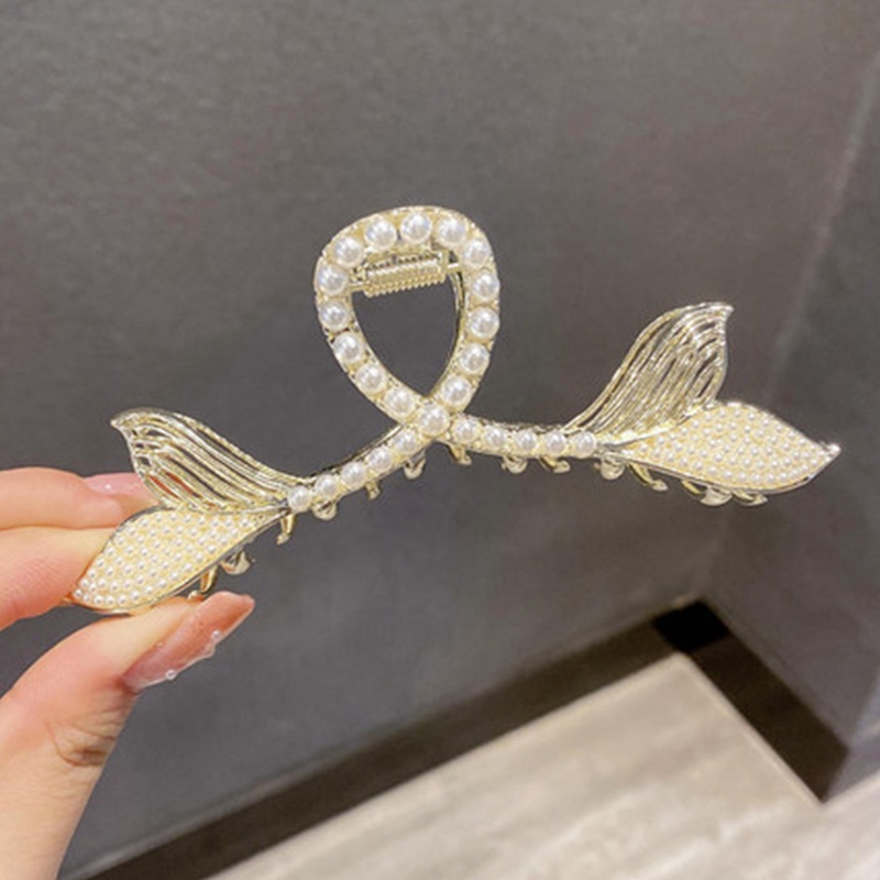 Kẹp Tóc Đuôi Cá Đính Ngọc Trai Thời Trang Cho Nữ