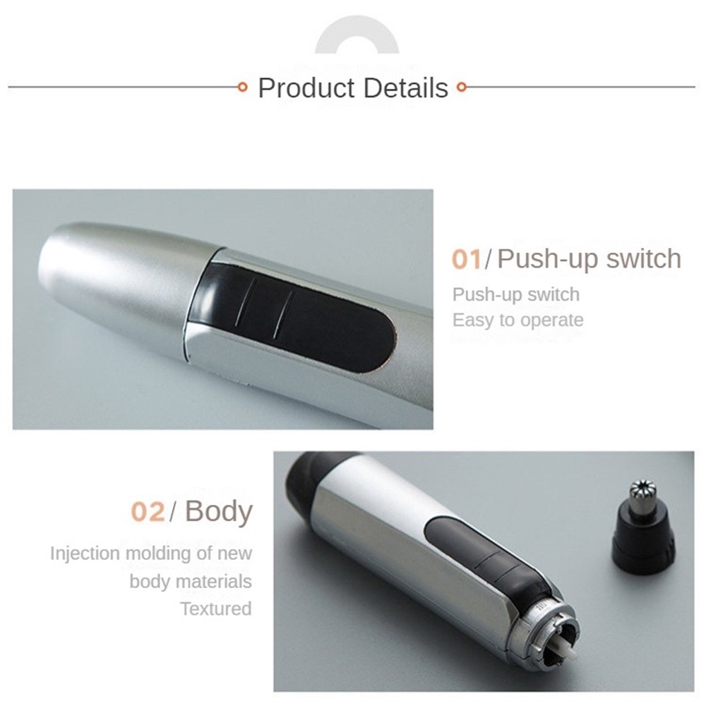 Tông Đơ Cắt Tóc / Cạo Râu / Lông Mũi / Tai Mini Chuyên Nghiệp Sạc Usb Mang Đi Tiện Dụng Cho Nam