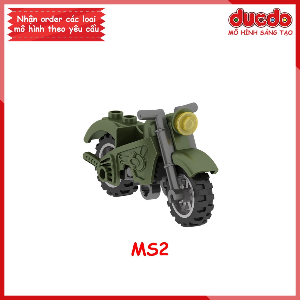 Phụ kiện siêu xe máy địa hình mới nhất - Đồ chơi Lắp ghép Xếp hình Mô hình Mini Minifigures MOC
