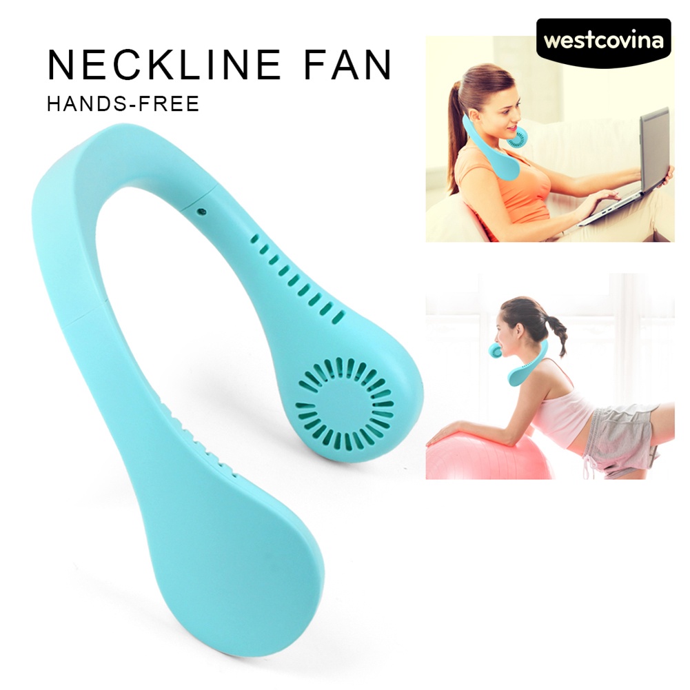 [COD]♋Quạt Làm Mát Đeo Cổ Mini Sạc Cổng USB Yên Tĩnh Có Thể Điều Chỉnh