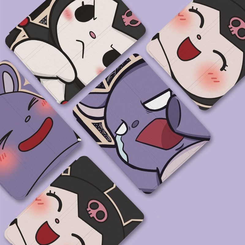 Ốp Máy Tính Bảng Mềm Hình Kuromi Có Khe Đựng Bút Cho iPad Gen10 Air4 / Air5 Gen7 / 8 / 9 Pro11 "Pro12.9" 2022 mini6