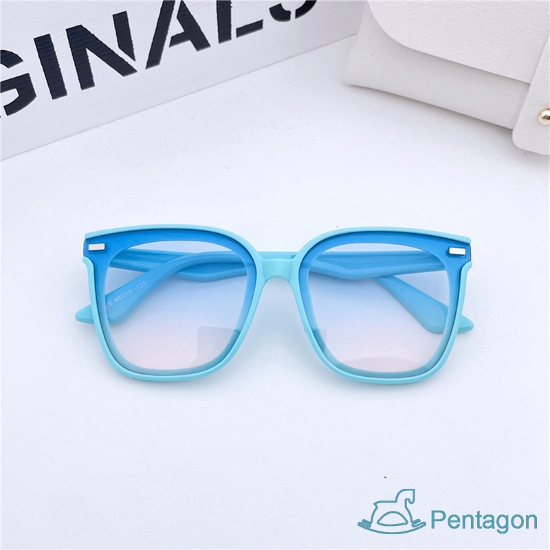 Kính Mát Gọng Vuông Chống Tia Uv Phong Cách Retro Thời Trang Cho Bé