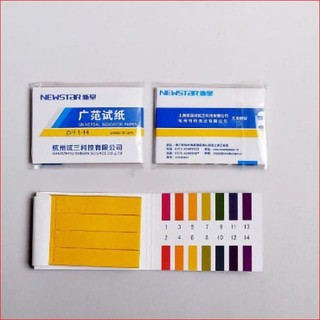 Giấy Quỳ Tím test PH 1-14 Newstar [ Gói 80 test ]