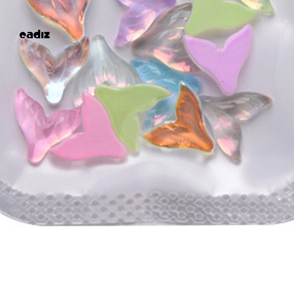 Túi 20 Hạt Cườm Hình Đuôi Cá Ba Chiều Đính Đá Trang Trí Móng Nghệ Thuật