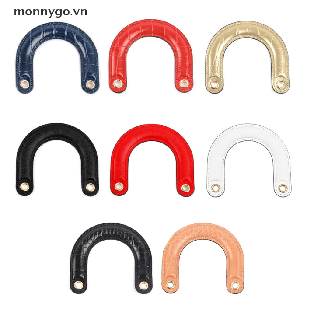 Monnygo Ví Cầm Tay Bằng Da PU Hình Bán Nguyệt Màu Trơn Thay Thế Cho Nữ