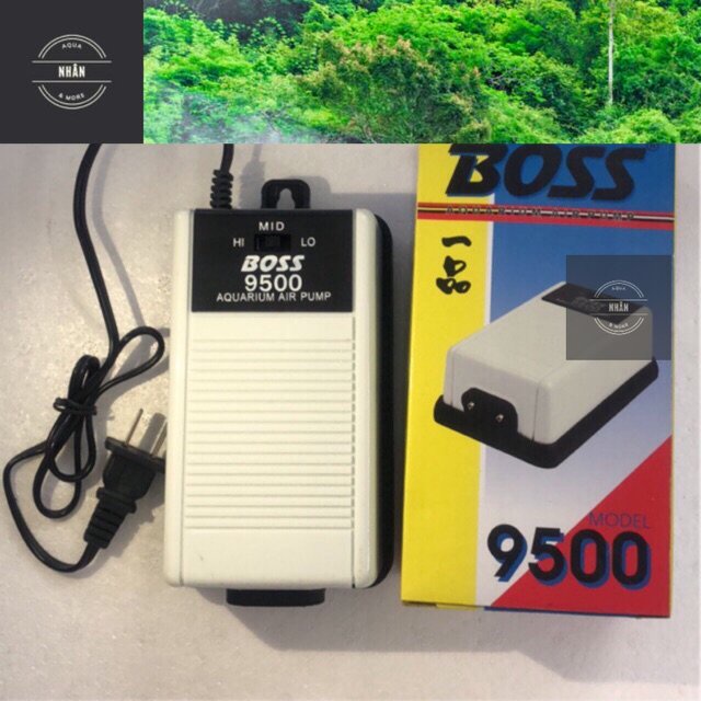 Máy Sủi Oxy 2 Vòi Boss 9500 - Siêu Êm - Siêu Tiện - Nhhân Aqua- Giao hàng cực nhanh !