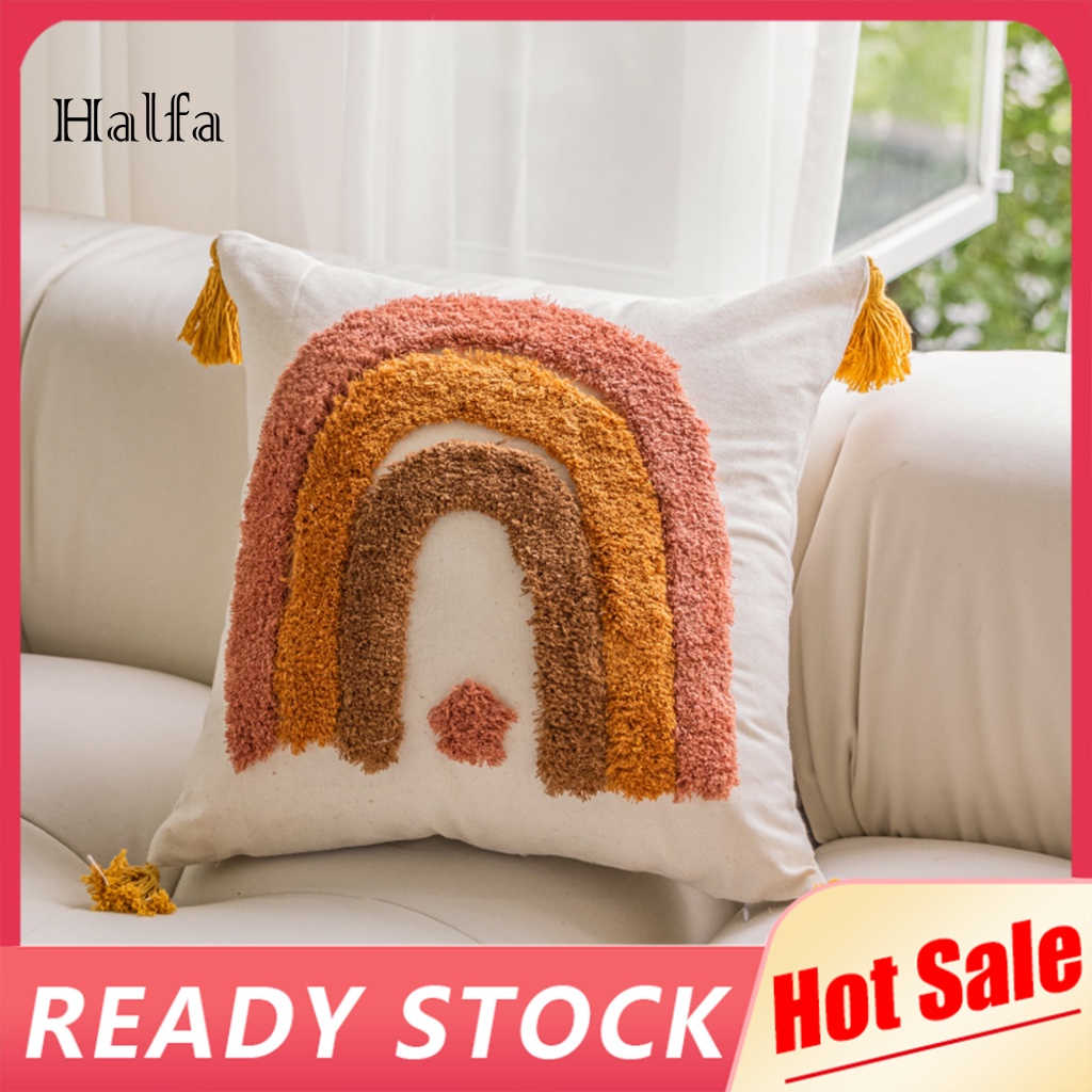 / Hf / Vỏ Gối Bằng Vải Chenille Có Thể Giặt Lại Phong Cách Boho Dành Cho Gia Đình