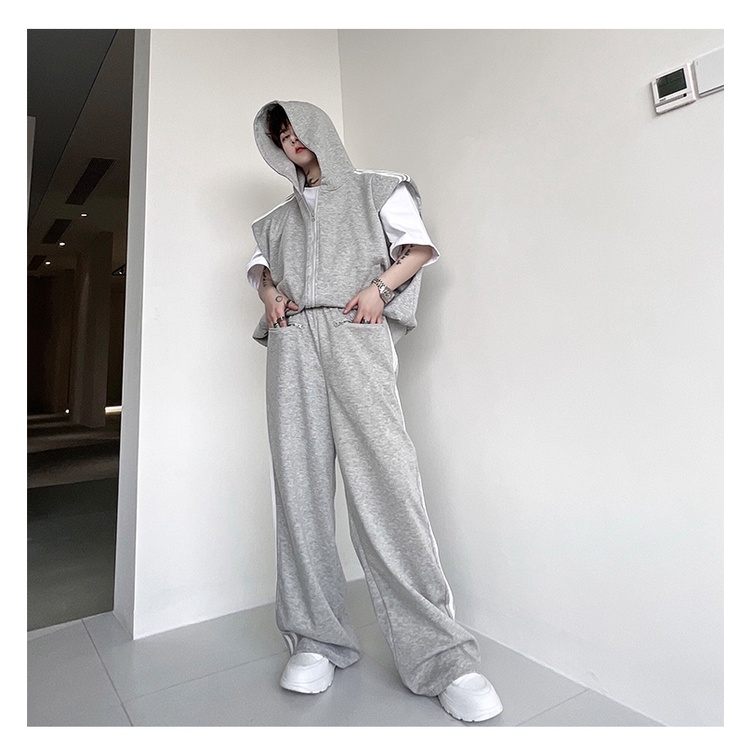 Bộ Đồ Thể Thao Hai Mảnh Áo Hoodie Phối Ruy Băng + Quần Dài Thời Trang Mùa Hè Hàng Mới 2023