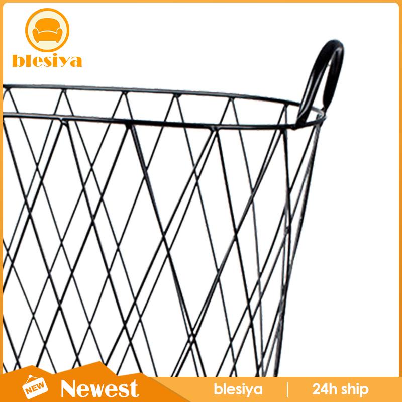 Giỏ Đựng Đồ Giặt Bằng Sắt Có Tay Cầm Trang Trí Nhà Cửa