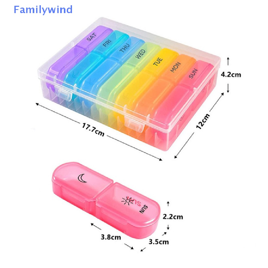 Hộp Đựng Thuốc 7 Ngày 21 / 3 Lần Tiện Dụng