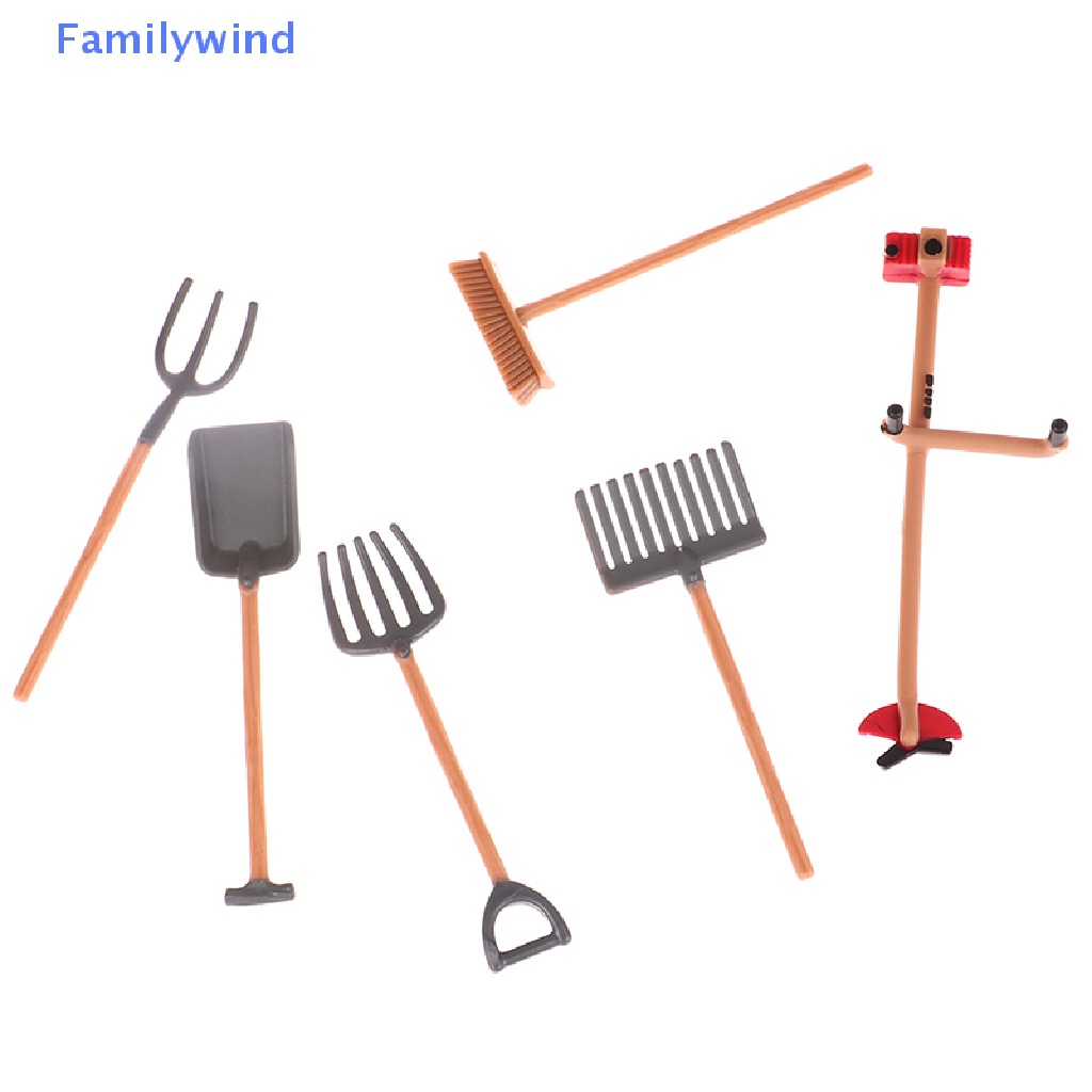 Set 6 Mô Hình Các Dụng Cụ Nông Trại Mini Trang Trí Nhà Búp Bê