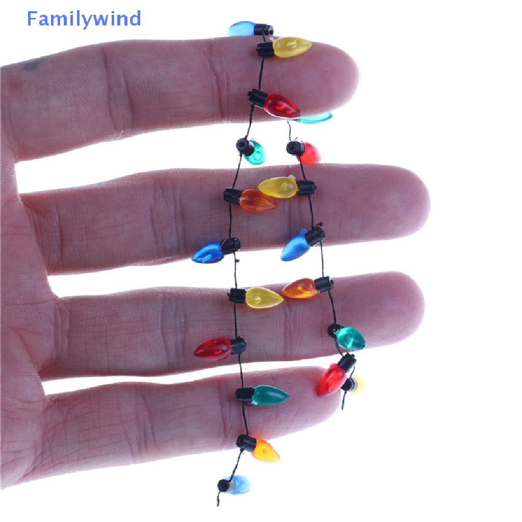 Mô Hình Đèn Giáng Sinh Nhiều Màu Bằng Nhựa Tỉ Lệ 1 / 12 Trang Trí Nhà Búp Bê