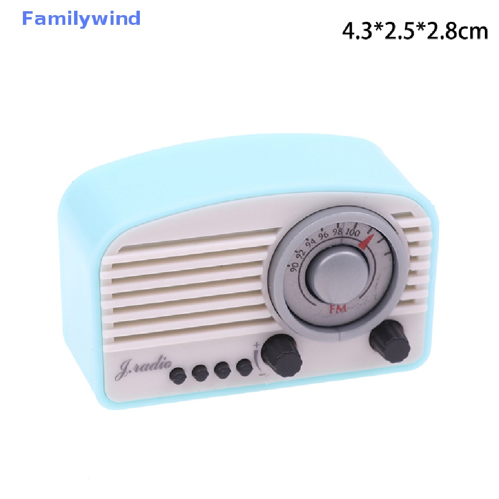 Mô Hình Radio Mini Trang Trí Nhà Búp Bê Phong Cách Retro