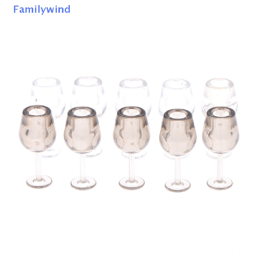 Set 5 Ly Rượu mini Tỉ Lệ 1: 12 Dùng Để Trang Trí Nhà Búp Bê