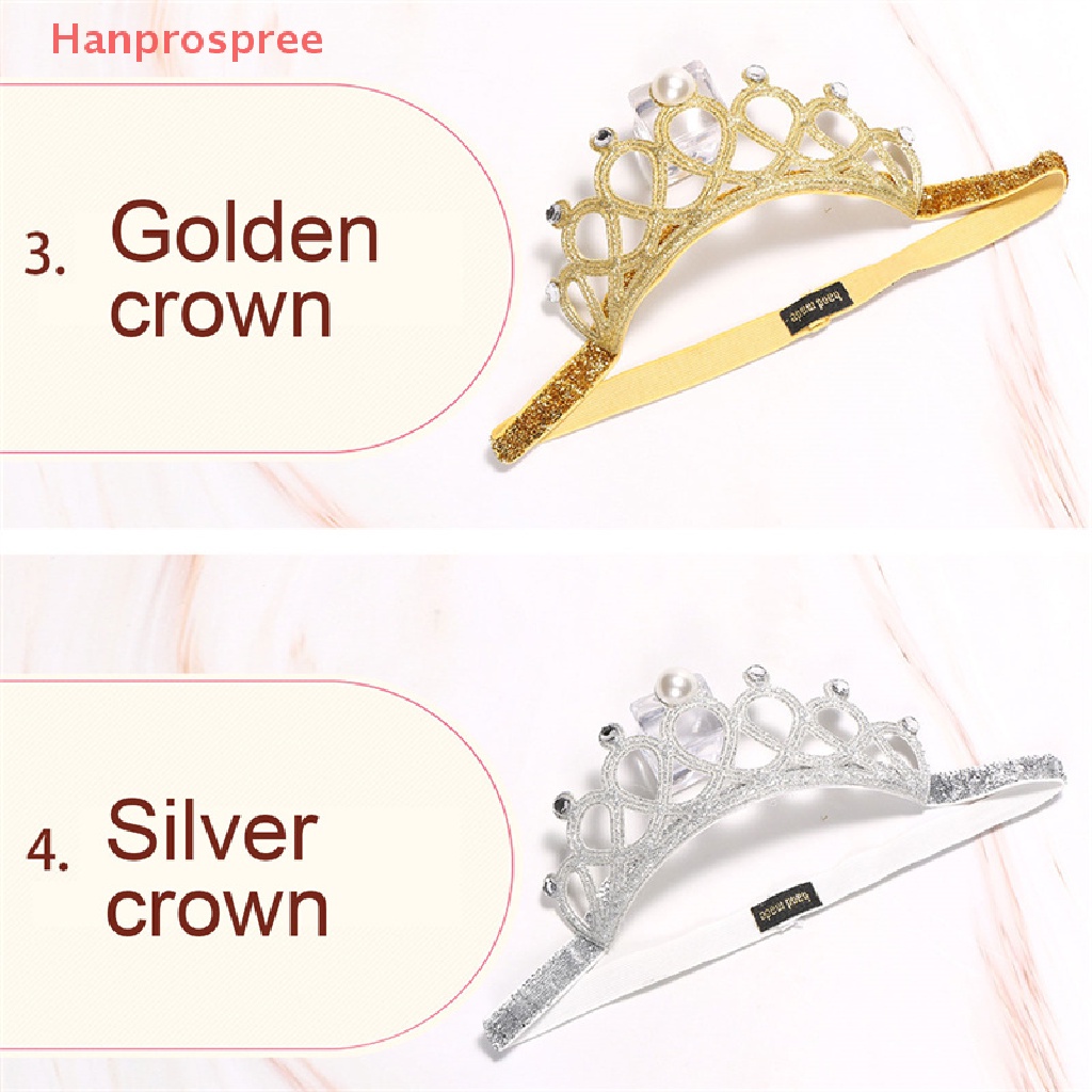 Băng Đô Cài Tóc Hình Vương Miện Mềm Co Giãn Cho Bé