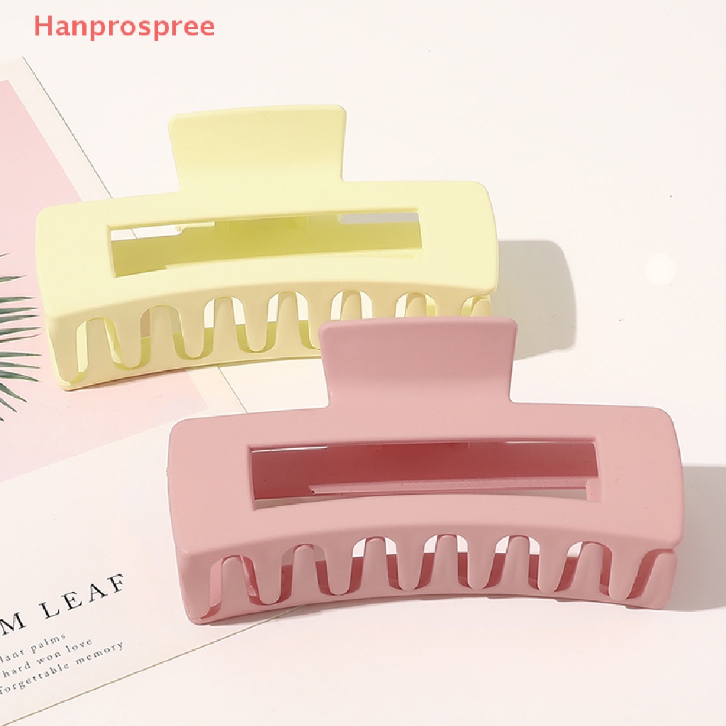 Kẹp Tóc Càng Cua Bằng Nhựa Nhiều Màu Sắc Cỡ Lớn Thời Trang Cho Nữ