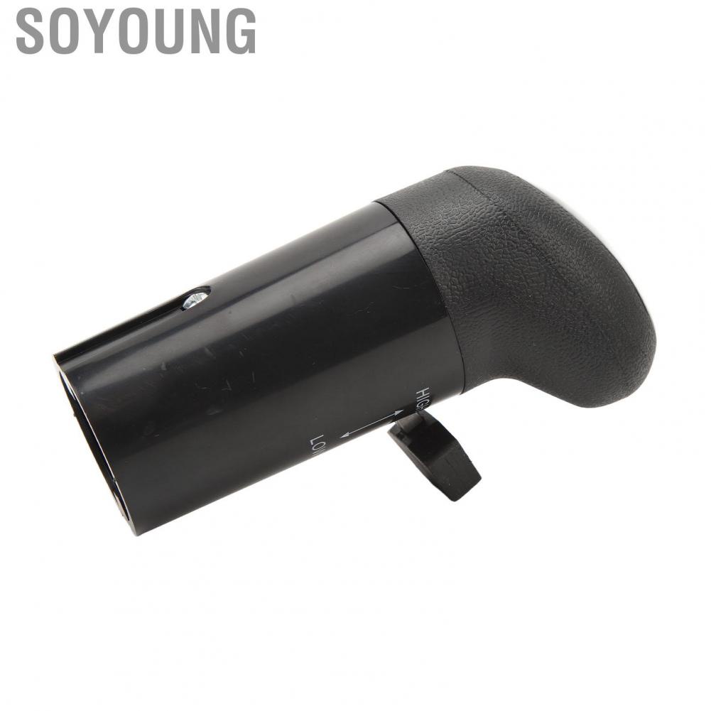 Soyoung Car Shift Knob  ABS A6909 Professional Black Lever Exquisite Appearance Lightweight for Vehicle
