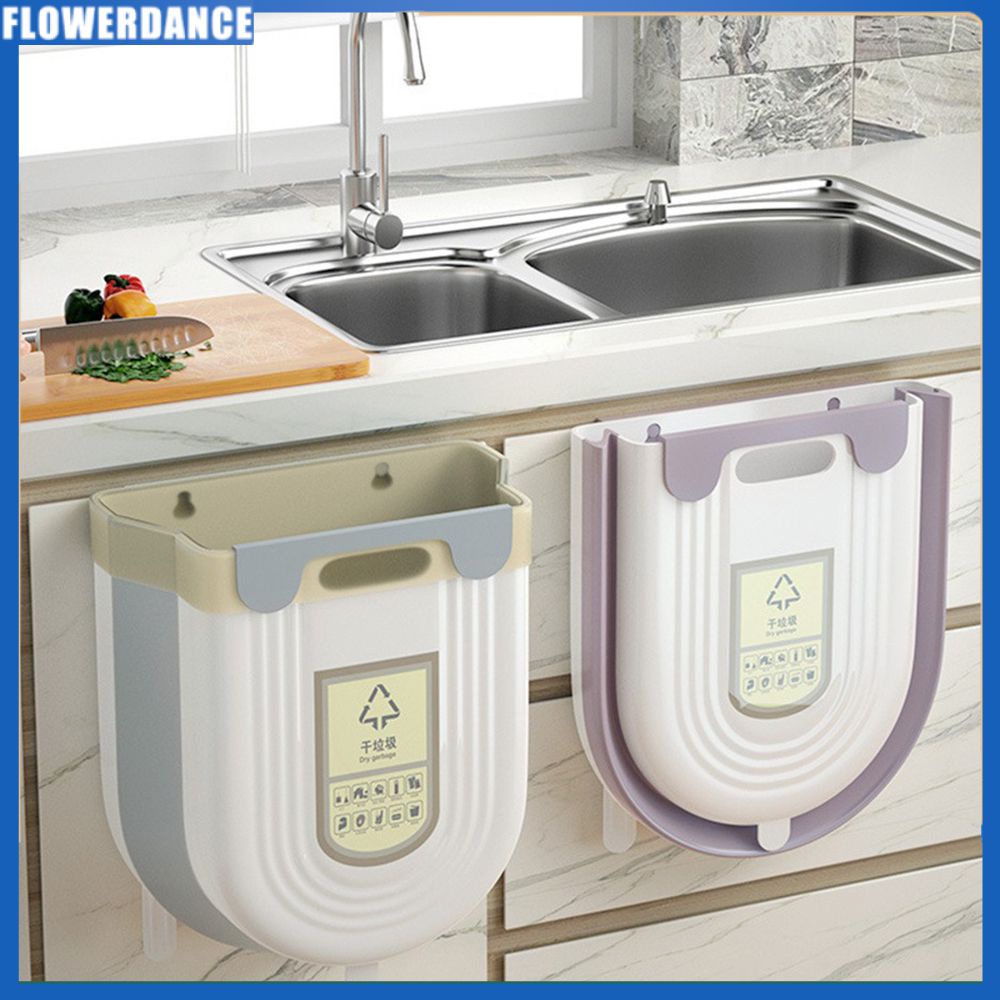 Thùng Rác Treo Tường Thùng Đựng Đồ Có Thể Gập Lại Treo Nhà Vệ Sinh Nhà Bếp Phòng Tắm Thùng Rác Treo Tường Thùng Vệ Sinh Flowerdance