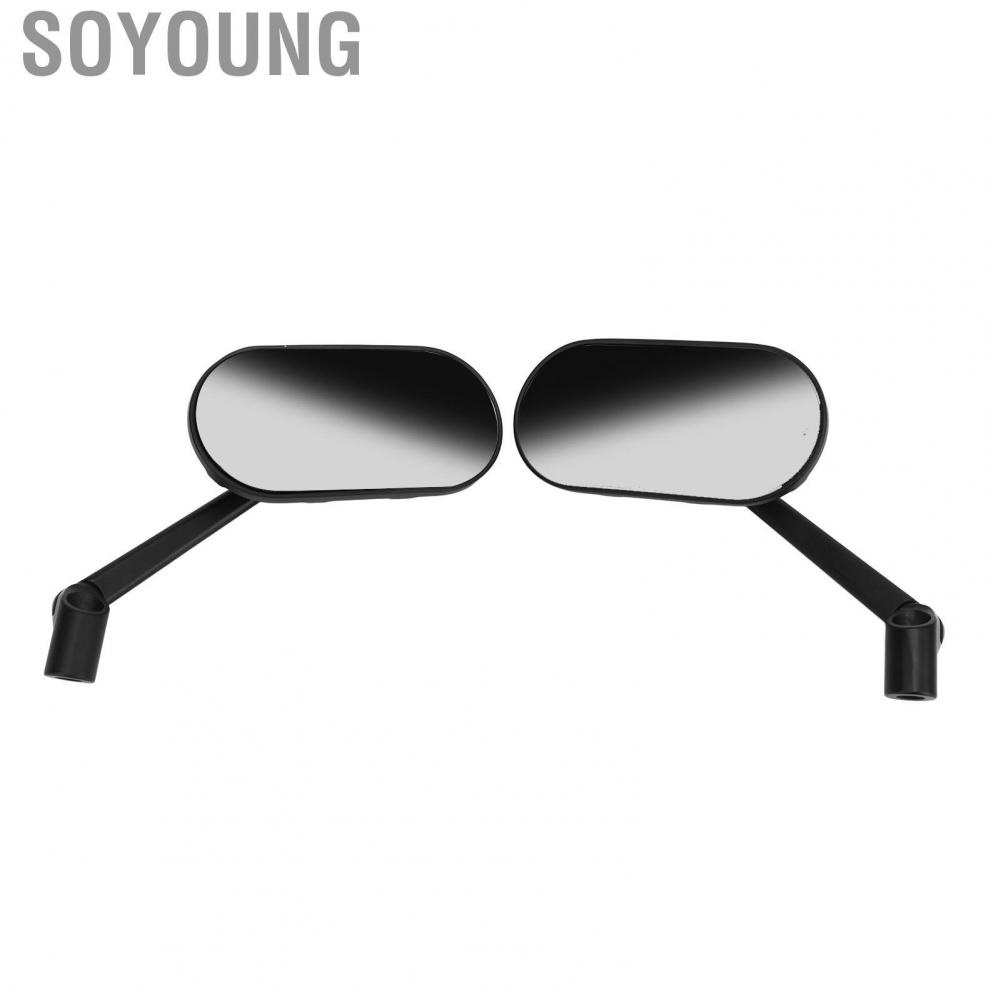 Soyoung Motorcycle Side Mirror  Rear View Real Carbon Fiber Weather Resistance Wide Vision Universal for Motorbikes